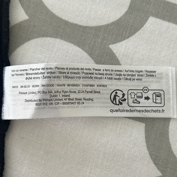 Primark Cares Black Fitted Crop Top Tank Ribbed Knit Sleeveless size Large 10 12 - Picture 12 of 13